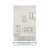 Azar Displays 12-Piece White Pegboard Organizer Kit with 1 Panel and Accessory 900942-WHT